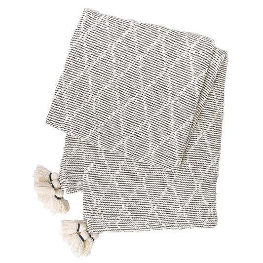 Gray Diamonds Throw