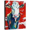 Rainbow Cow Gallery Wrapped Canvas