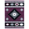 Star Vision Plum Rug - 5 x 8