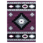 Star Vision Plum Rug - 5 x 8