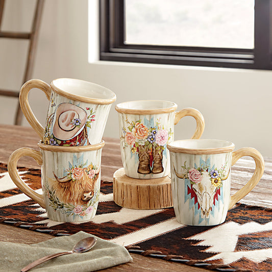 Highland Ranch Mugs - Set of 4 - SALE