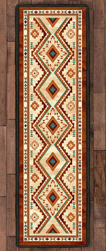 Angel Fire Tan Rug - 2 x 8