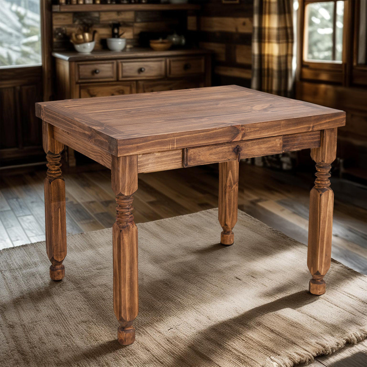 Hillcrest Dining Table - Brown