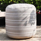 Desert Calm Beige Pouf