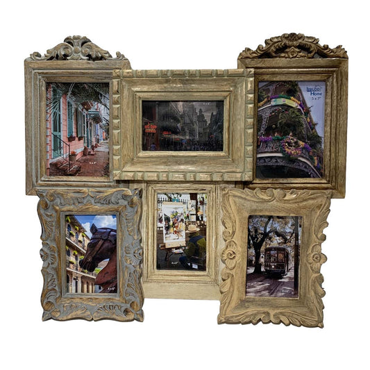 Vintage 6-Photo Wall Frame
