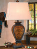 Tooled Leather Old West Lamp