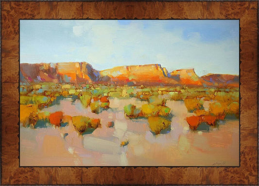 Desert Canyon Framed Canvas