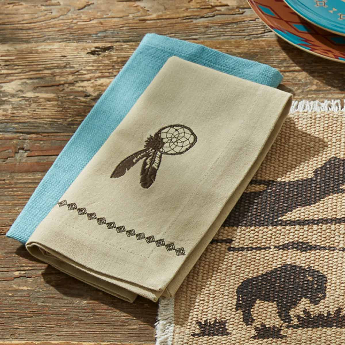 Bison Plain Dreamcatcher Napkins - Set of 4