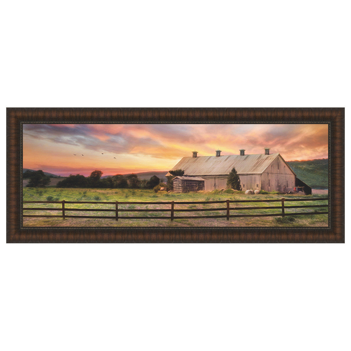Sunset in the Valley Framed Print