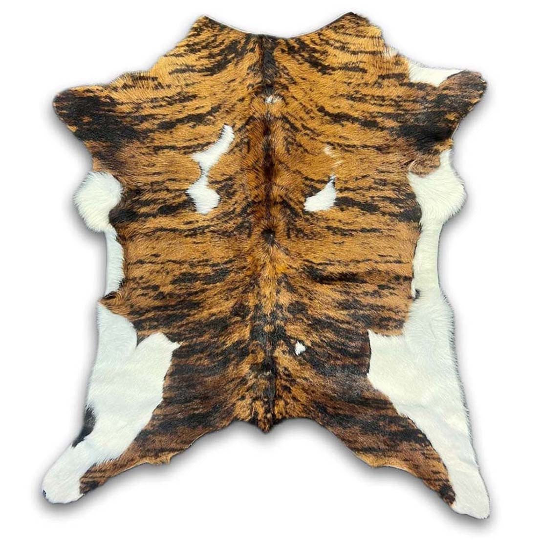 Tri-Tone Brown Calfskin Rug