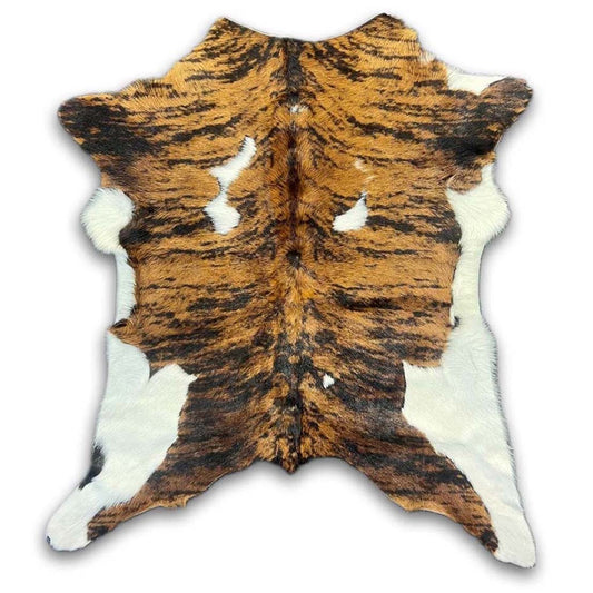 Tri-Tone Brown Calfskin Rug