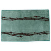 Barbed Wire Turquoise Bath Rug - OUT OF STOCK UNTIL 08/25/2026