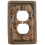Tooled Leather Outlet Cover
