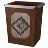 Diamond Silver Concho Waste Basket