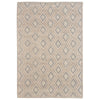 Gray Sand Diamonds Rug - 6 x 9