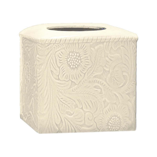 Savannah Ceramic Tissue Cover - Cream