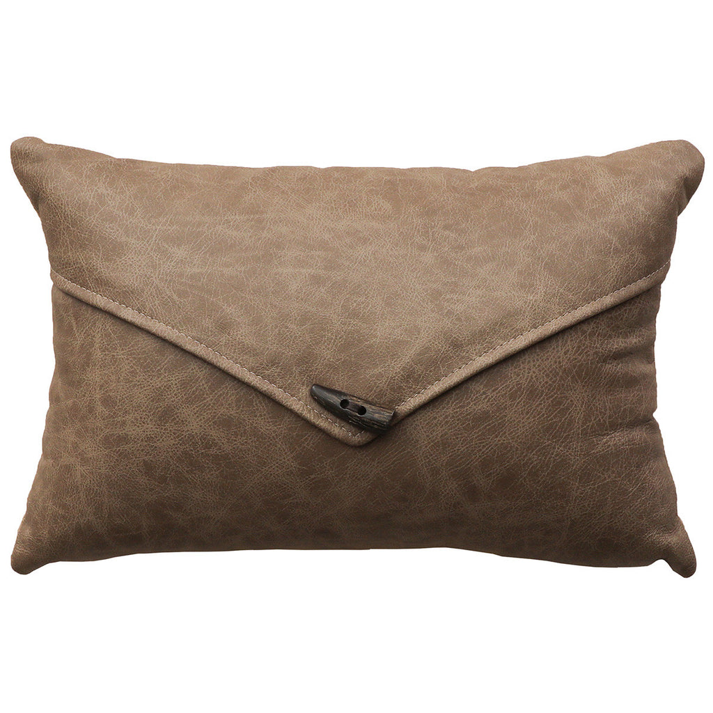 Mushroom Pillow with Flap & Fabric Back - 12 x 18