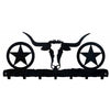 Longhorn Key Chain Holder - Blackened Iron