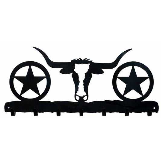 Longhorn Key Chain Holder - Blackened Iron