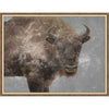 Snowfall Bison Wall Art