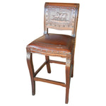 Imperial Barstool - Running Horses & Rustic