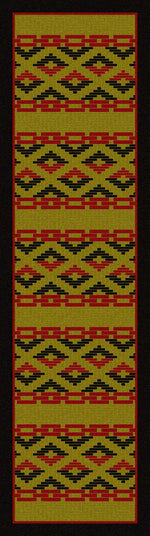 Basket Weave Rug - 2 x 8