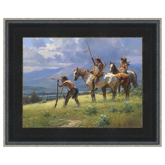 Dust in the Distance Framed Canvas - Black Frame