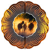 Golden Hour Horses Wind Spinner