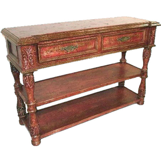 Valencia Terra Cotta Red Console