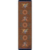 Battle Records Brown Rug - 2 x 8