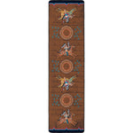 Battle Records Brown Rug - 2 x 8