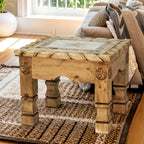 Tiled Star Honey End Table
