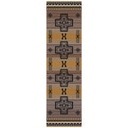 Arrow Path Gold Rug - 2 x 8