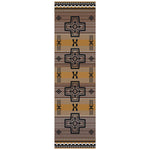 Arrow Path Gold Rug - 2 x 8