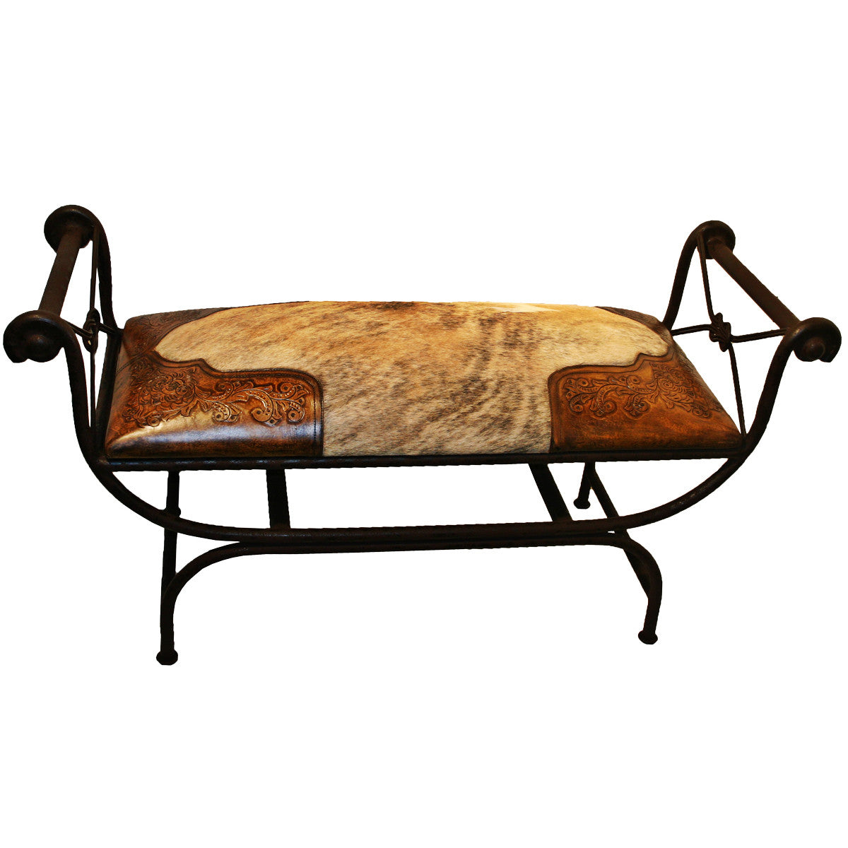 Double Vanity Bench - Hair on Hide