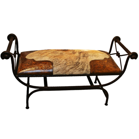 Double Vanity Bench - Hair on Hide