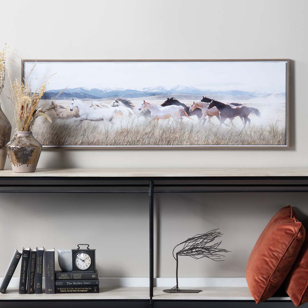 Misty Stampede Wall Art