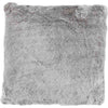 Silver Faux Fur Pillow