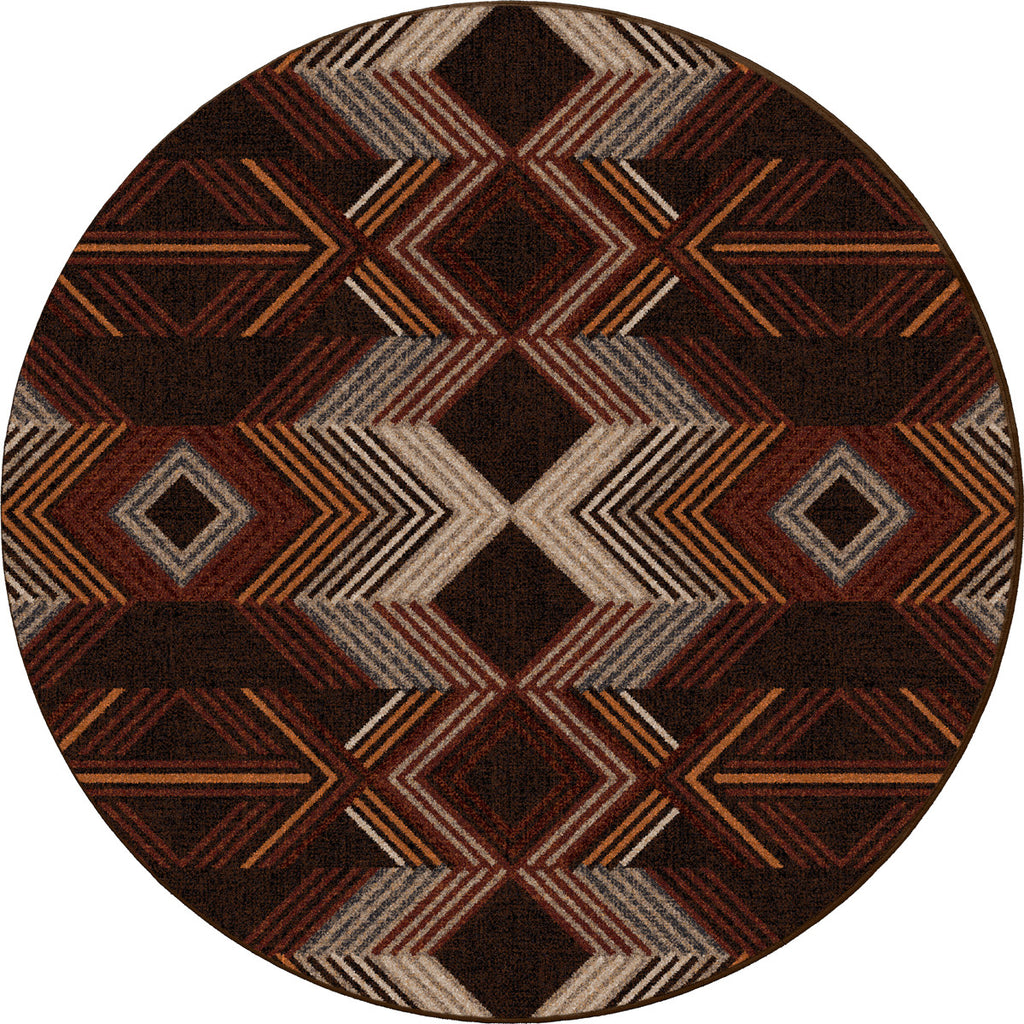 Aztec Arrows Rug - 8 Ft. Round