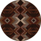 Aztec Arrows Rug - 8 Ft. Round
