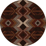 Aztec Arrows Rug - 8 Ft. Round