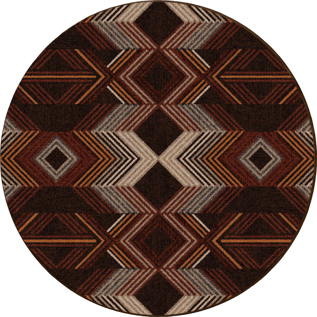 Aztec Arrows Rug - 8 Ft. Round
