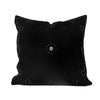 Silver Stud Western Pillow - Black