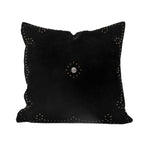 Silver Stud Western Pillow - Black