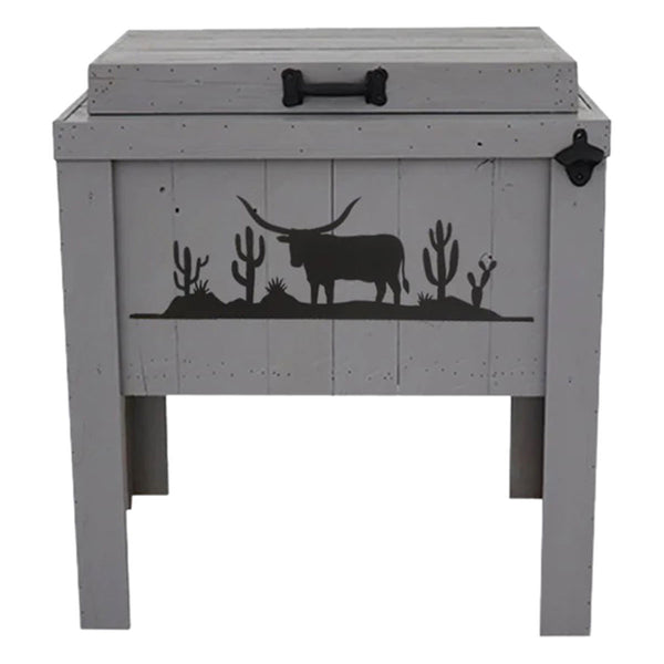 Chihuahuan Longhorn Single Cooler - Gray