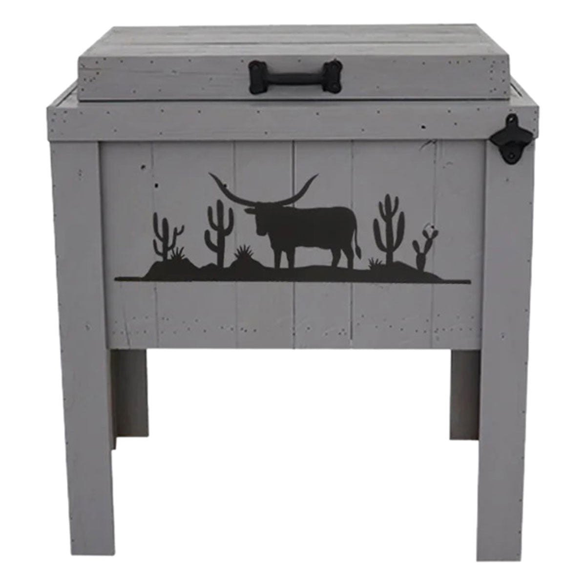Chihuahuan Longhorn Single Cooler - Gray