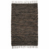 Black Hemp Diamond Rug - 3 x 12