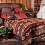 San Angelo Stripes Chenille Bed Set - Queen