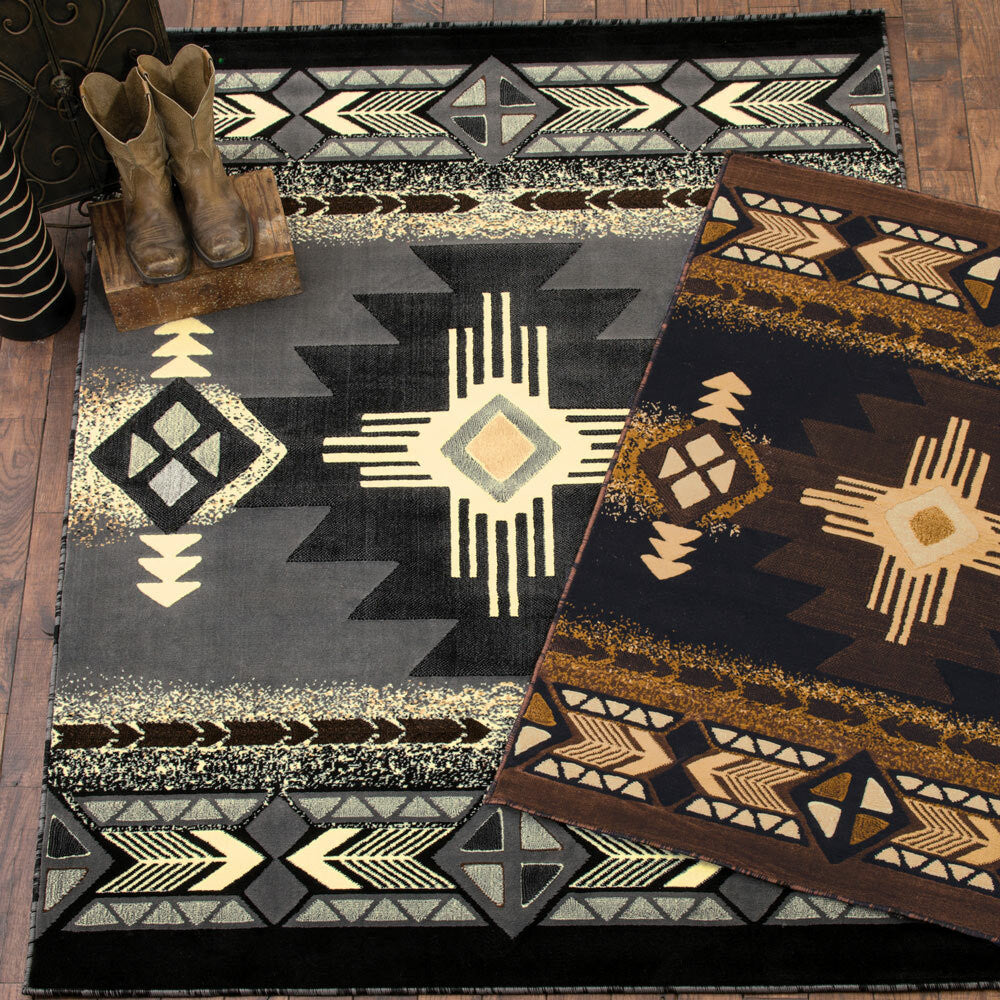 Four Winds Gray Rug - 8 x 10