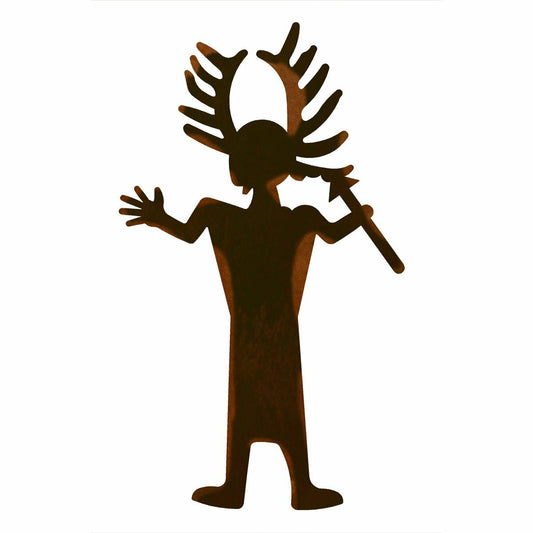 Antler Man Metal Wall Art